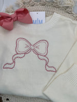 Dainty Bow Crewneck Sweater