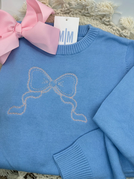 Dainty Bow Crewneck Sweater