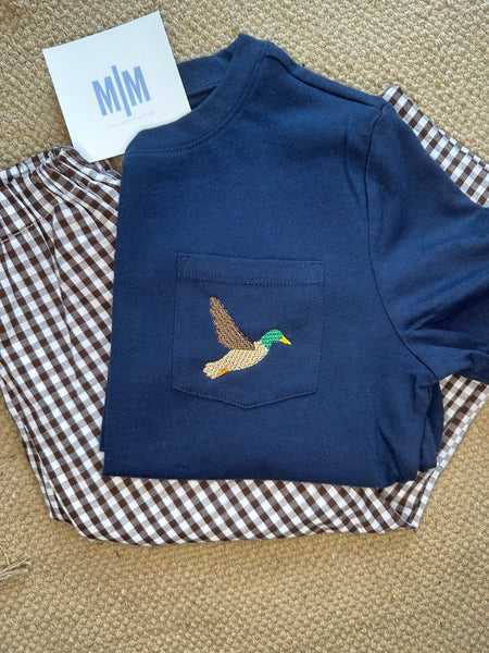 Navy Pocket Tee