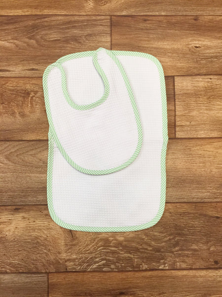 Miller Collection Bib/Burp Set