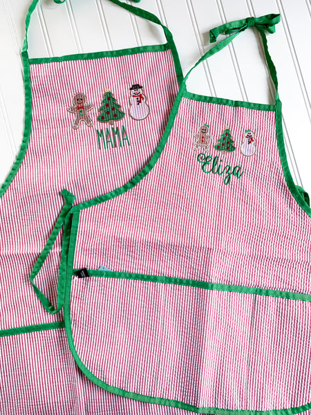 Kids Christmas Cookie Apron