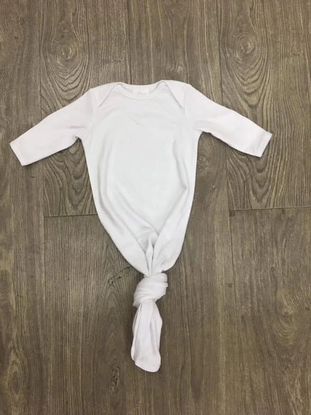 White Knot Infant Gown